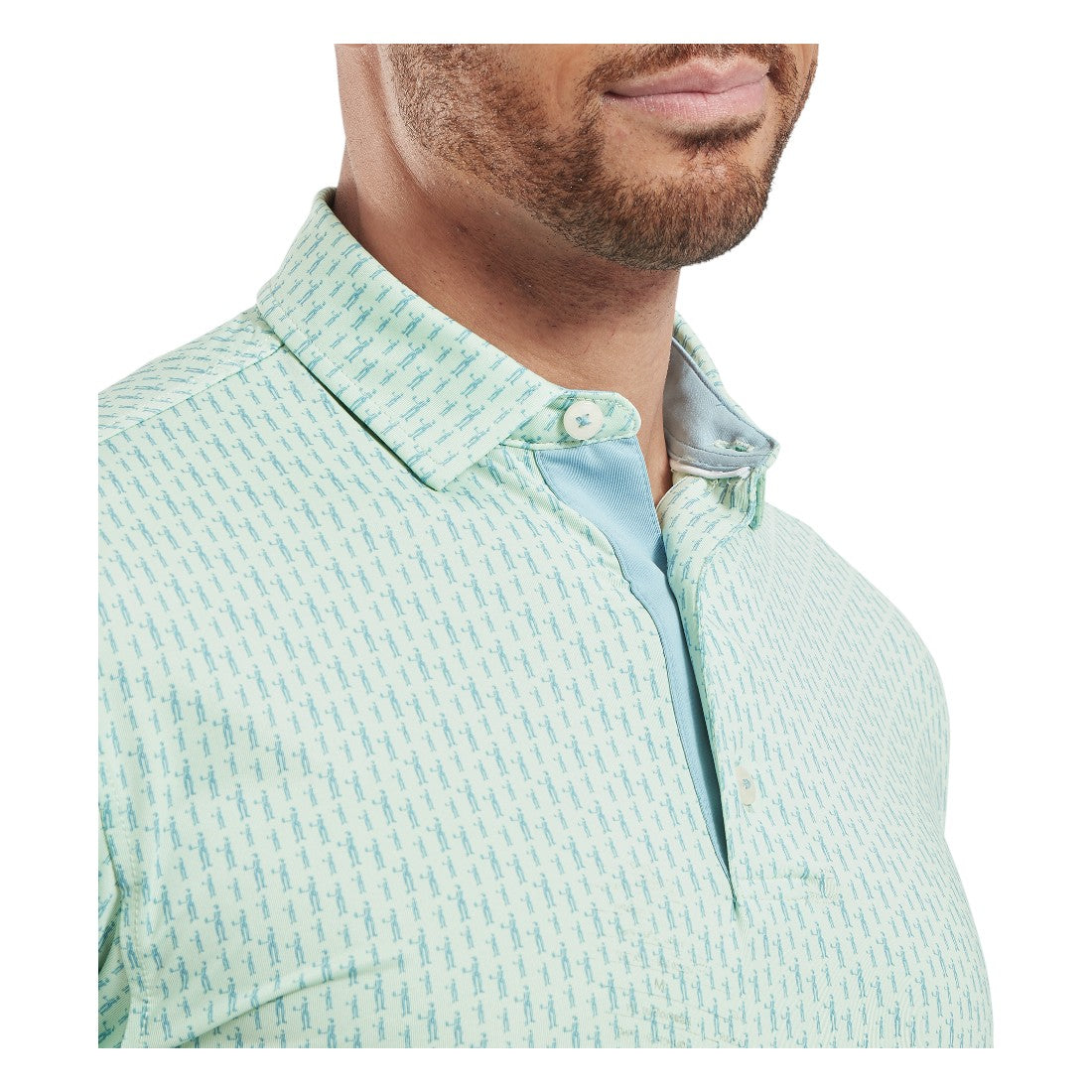 FootJoy Figure Print Lisle Golf Polo Shirt 34053
