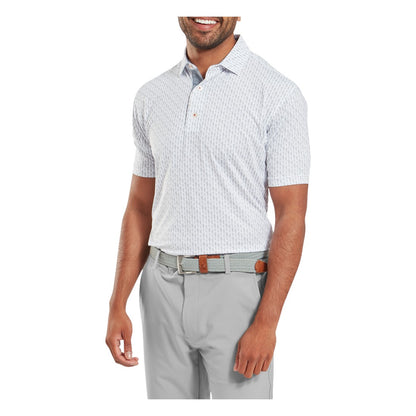 FootJoy Figure Print Lisle Golf Polo Shirt 34054