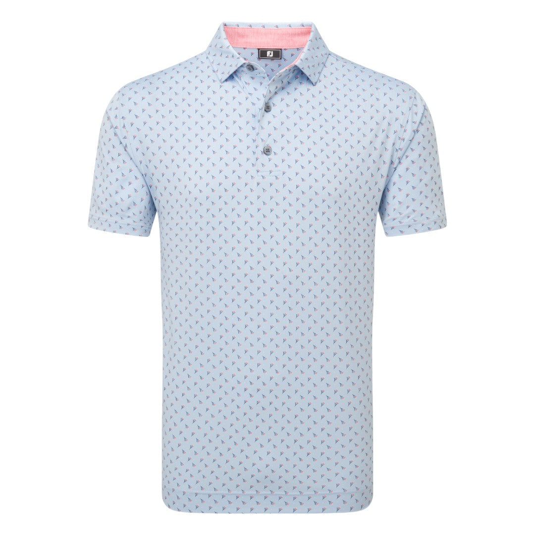 FootJoy Flower Bud Foulard Lisle Golf Polo Shirt 34064