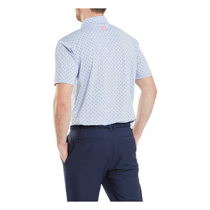 FootJoy Flower Bud Foulard Lisle Golf Polo Shirt 34064