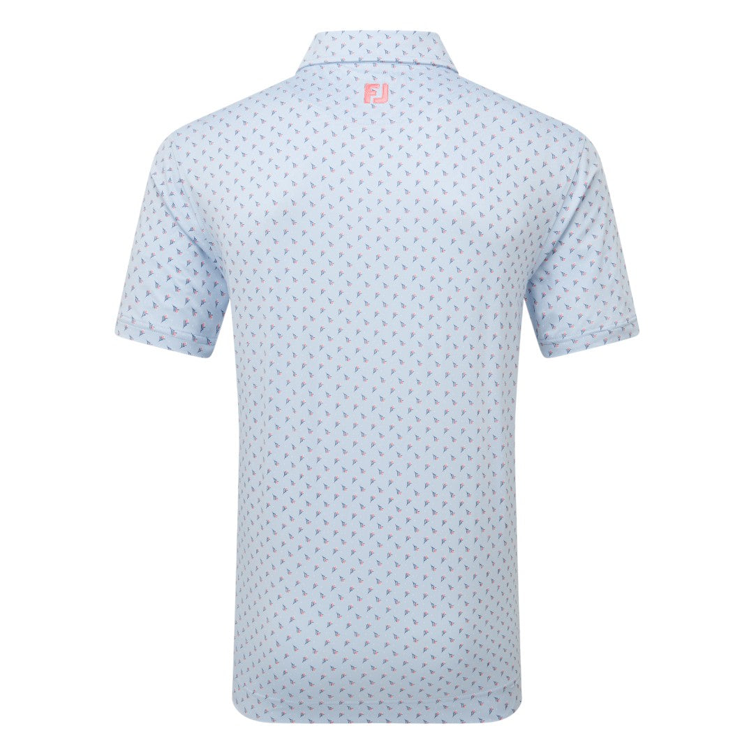 FootJoy Flower Bud Foulard Lisle Golf Polo Shirt 34064