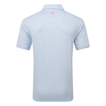 FootJoy Flower Bud Foulard Lisle Golf Polo Shirt 34064