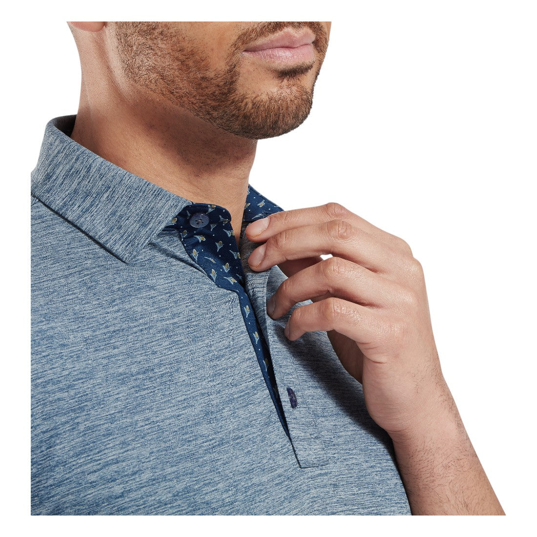 FootJoy Heather Lisle with Trim Golf Polo Shirt 34069