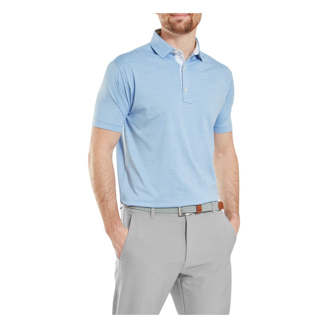 FootJoy Heather Lisle with Trim Golf Polo Shirt 34070