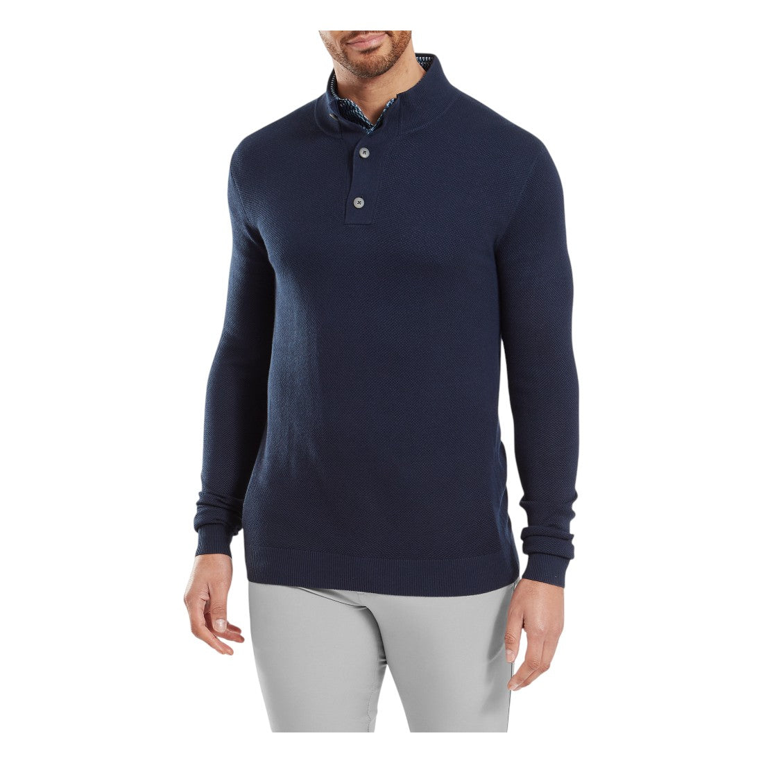 FootJoy Dri Release Button Placket Golf Sweater 34088