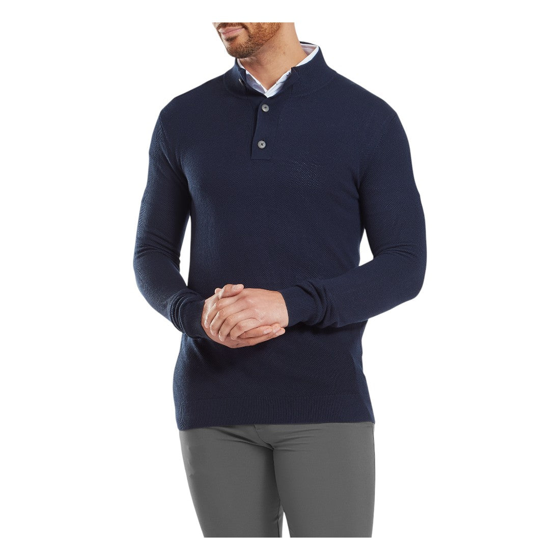 FootJoy Dri Release Button Placket Golf Sweater 34089