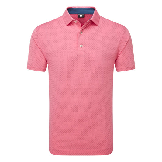 FootJoy Stretch Lisle Dot Print Golf Polo Shirt 34125
