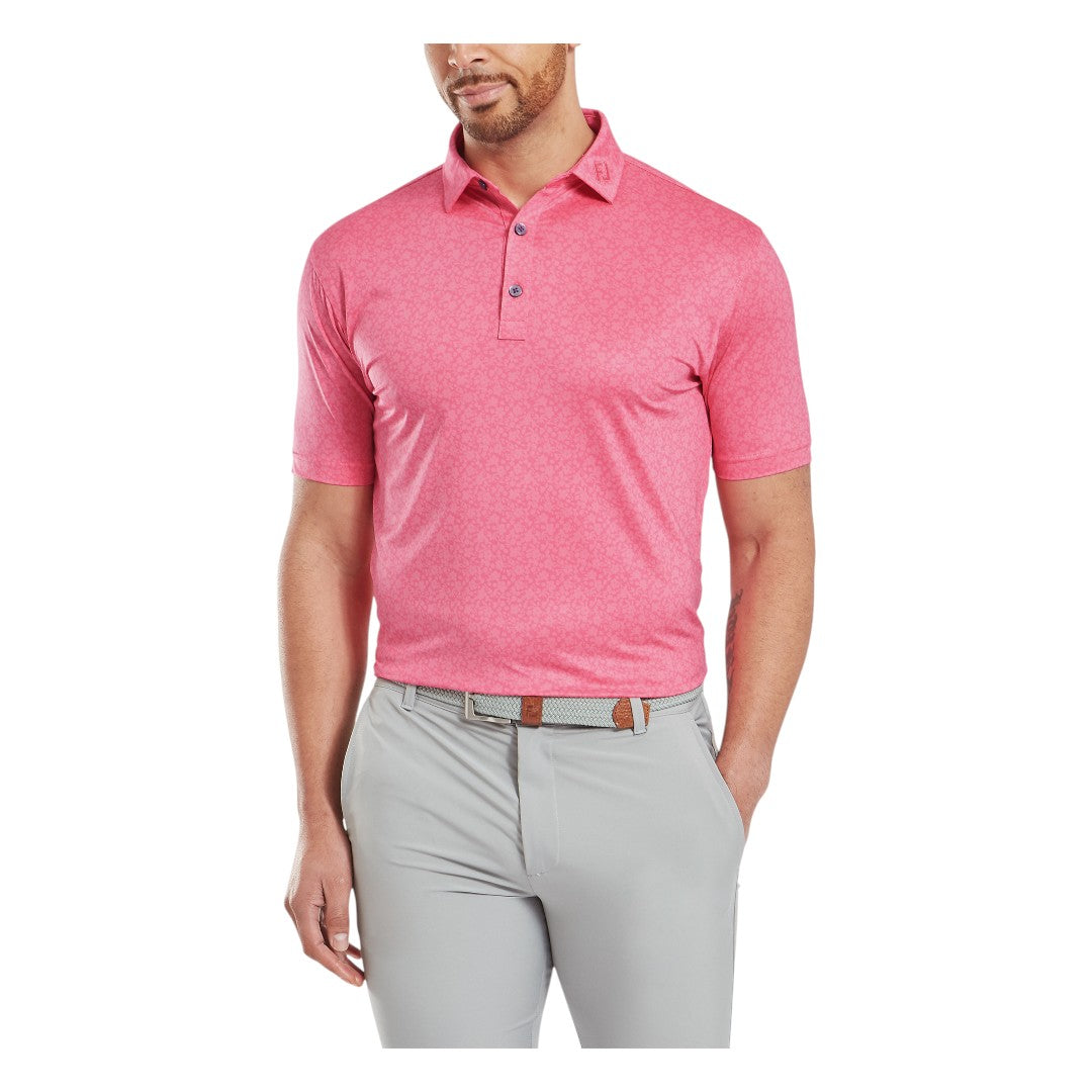 FootJoy Painted Floral Lisle Golf Polo Shirt 34130