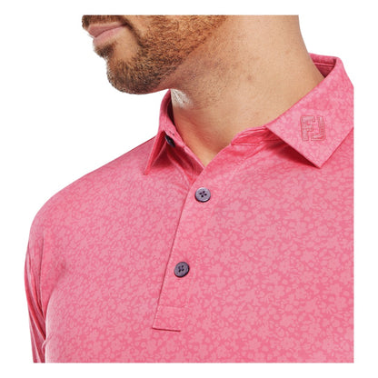 FootJoy Painted Floral Lisle Golf Polo Shirt 34130