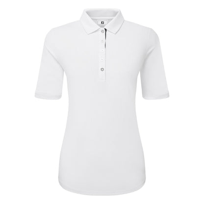 FootJoy Half Sleeve Ruched Lisle Golf Polo Shirt 34204