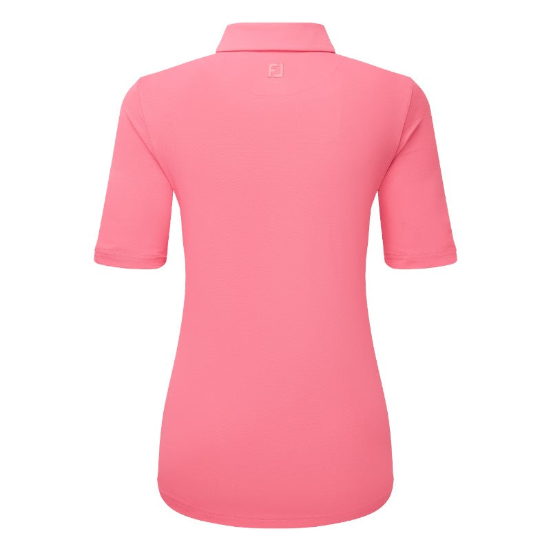 FOOTJOY HALF SLEEVE RUCHED LISLE GOLF POLO SHIRT 34236