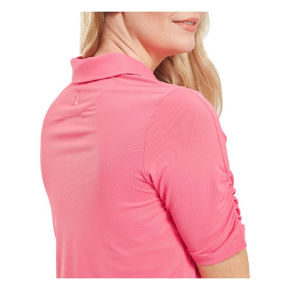 FootJoy Half Sleeve Ruched Lisle Golf Polo Shirt 34236
