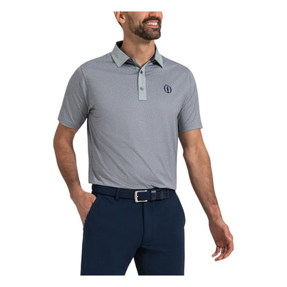 FootJoy The Open Rocks Print Lisle Golf Shirt 38878