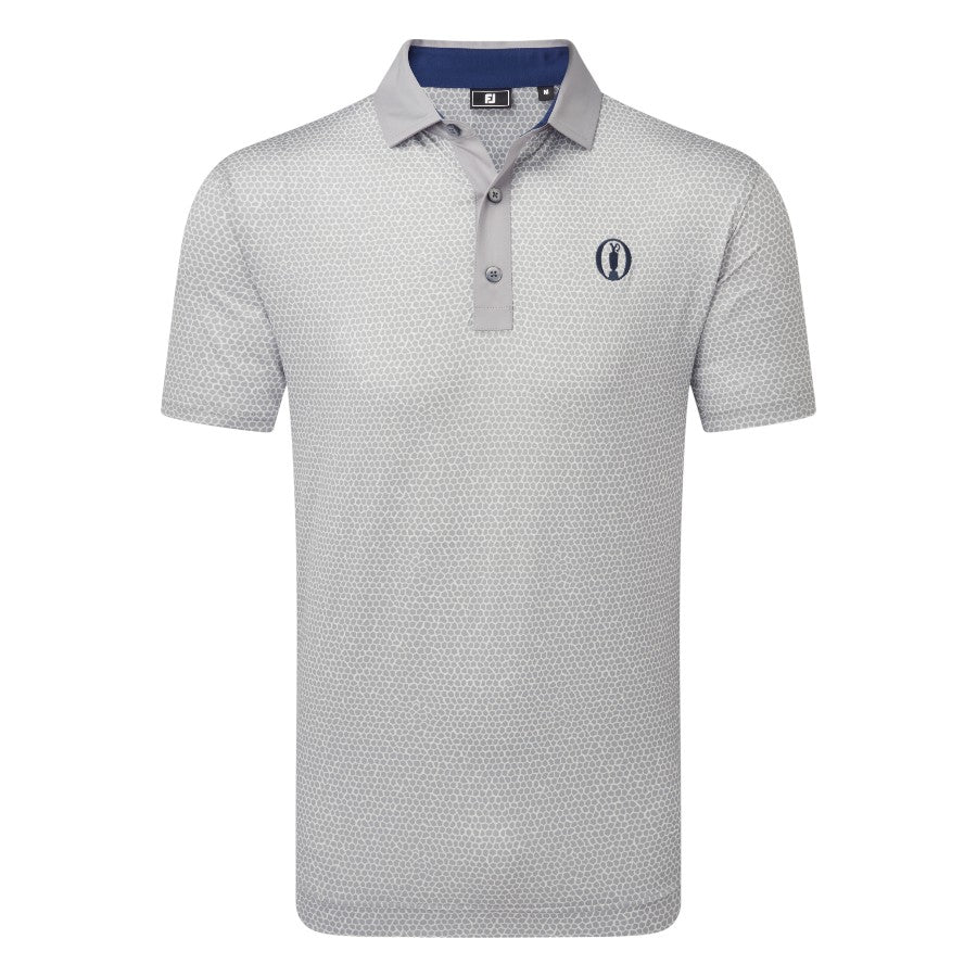 FootJoy The Open Rocks Print Lisle Golf Shirt 38878