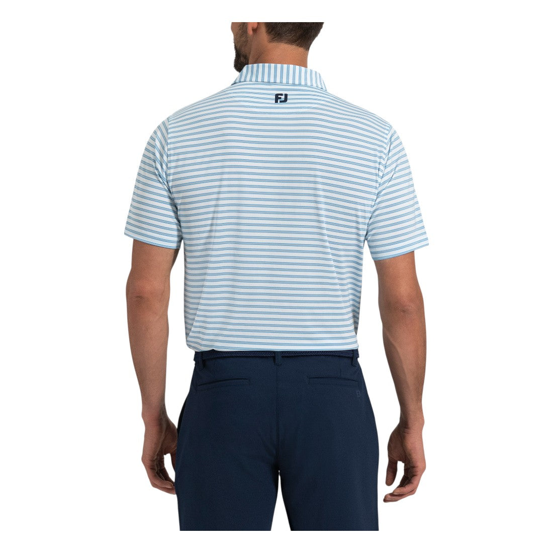 FootJoy The Open Stripe Lisle Golf Polo Shirt 38879