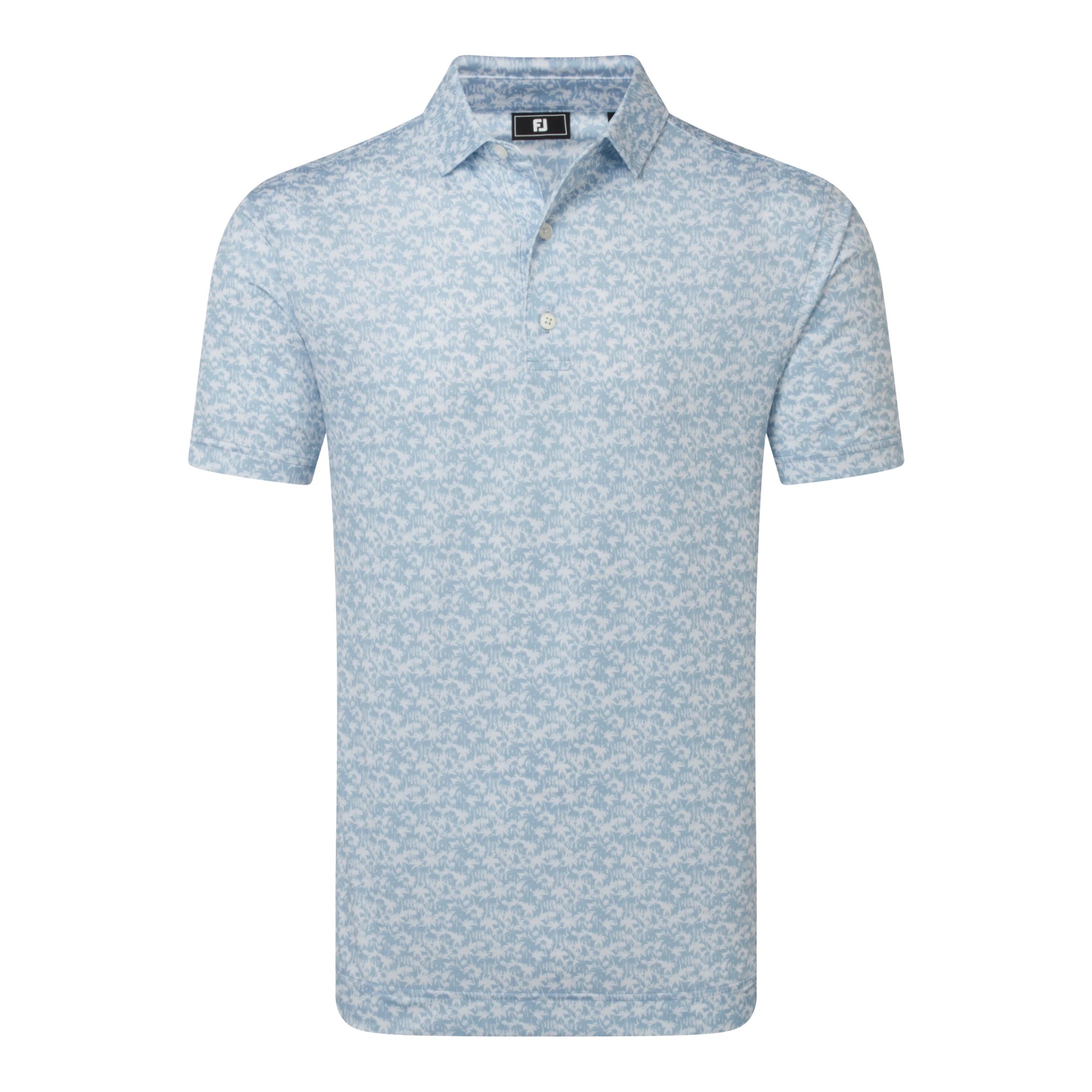 Footjoy Hidden Palm Print Lisle Golf Polo Shirt 39242