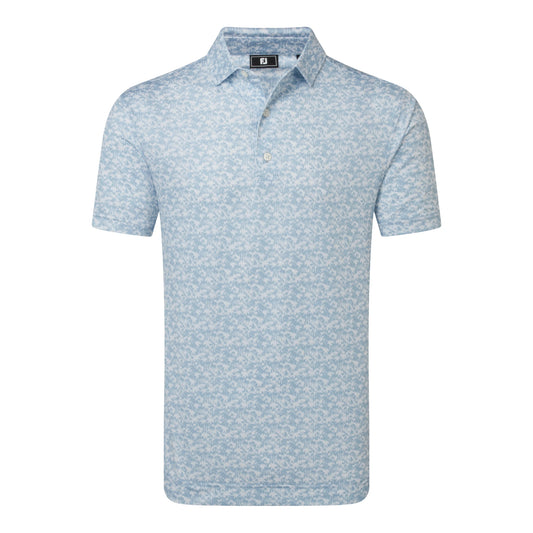 Footjoy Hidden Palm Print Lisle Golf Polo Shirt 39242