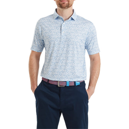 Footjoy Hidden Palm Print Lisle Golf Polo Shirt 39242