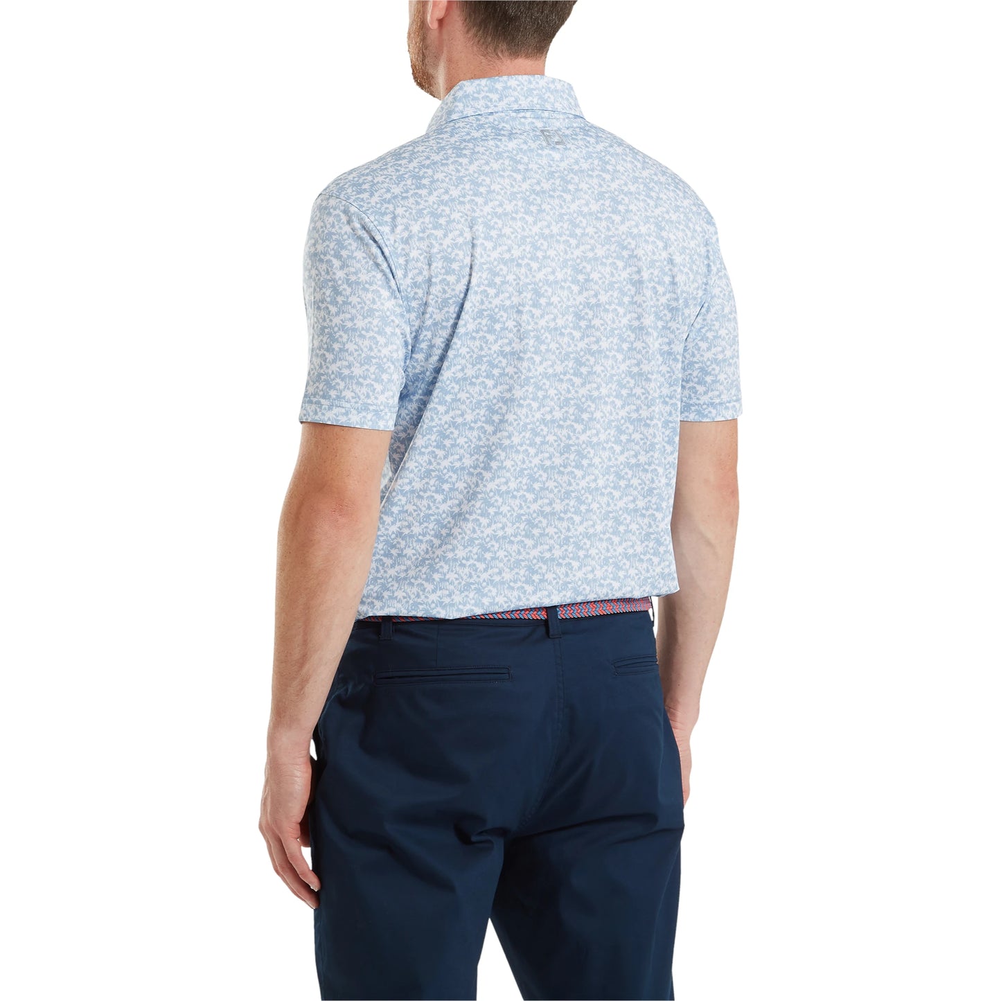 Footjoy Hidden Palm Print Lisle Golf Polo Shirt 39242