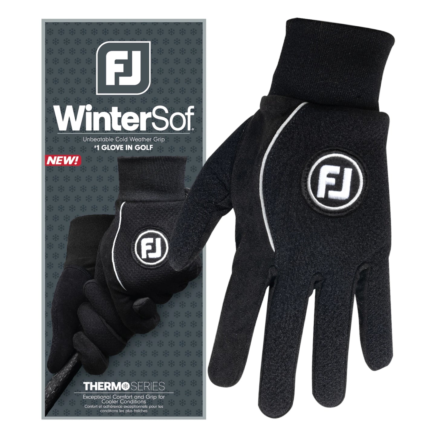 FootJoy Mens Winter Gloves Black 66893