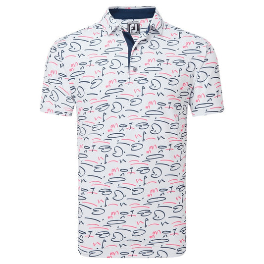 FOOTJOY stretch pique solid golf polo shirt
