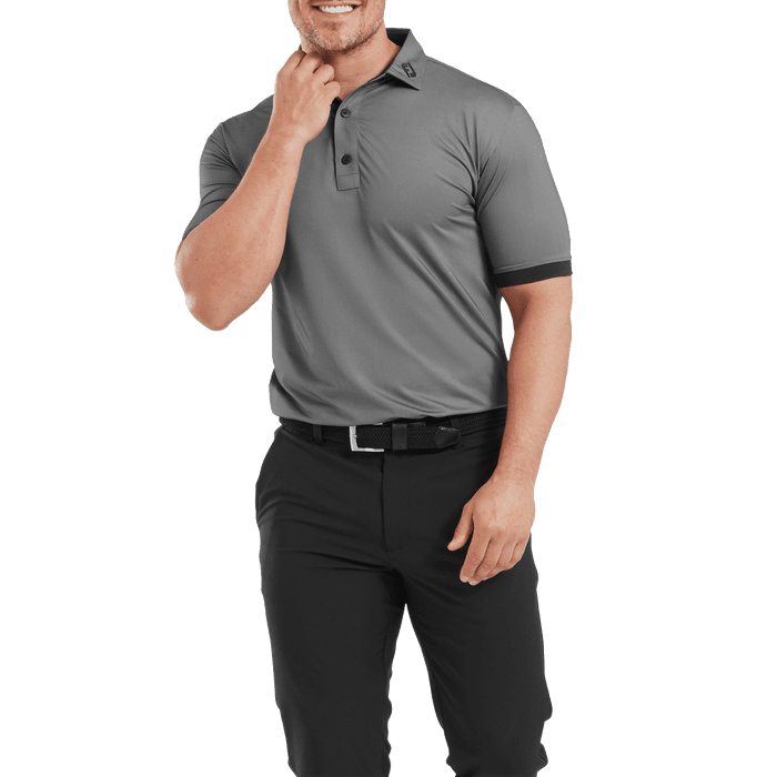 FOOTJOY BANDED BIRDSEYE GOLF POLO SHIRT 31933