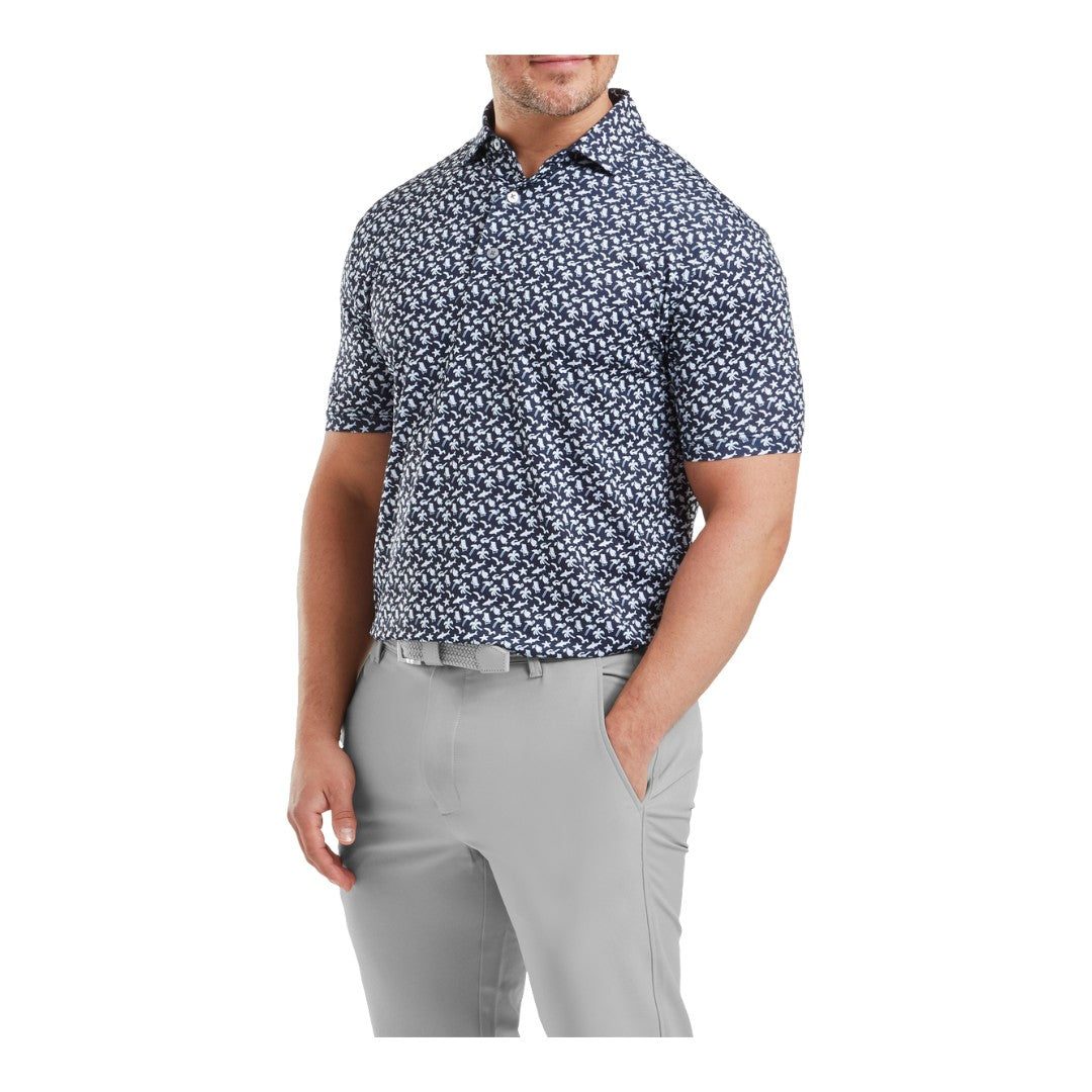 FootJoy Beach Print Lisle Golf Polo Shirt 32000