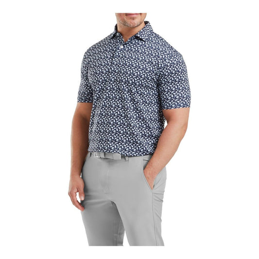 FootJoy Beach Print Lisle Golf Polo Shirt 32000