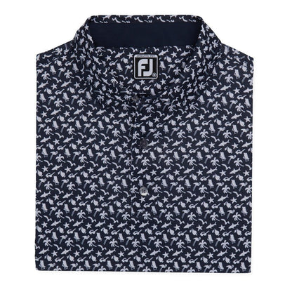 FootJoy Beach Print Lisle Golf Polo Shirt 32000