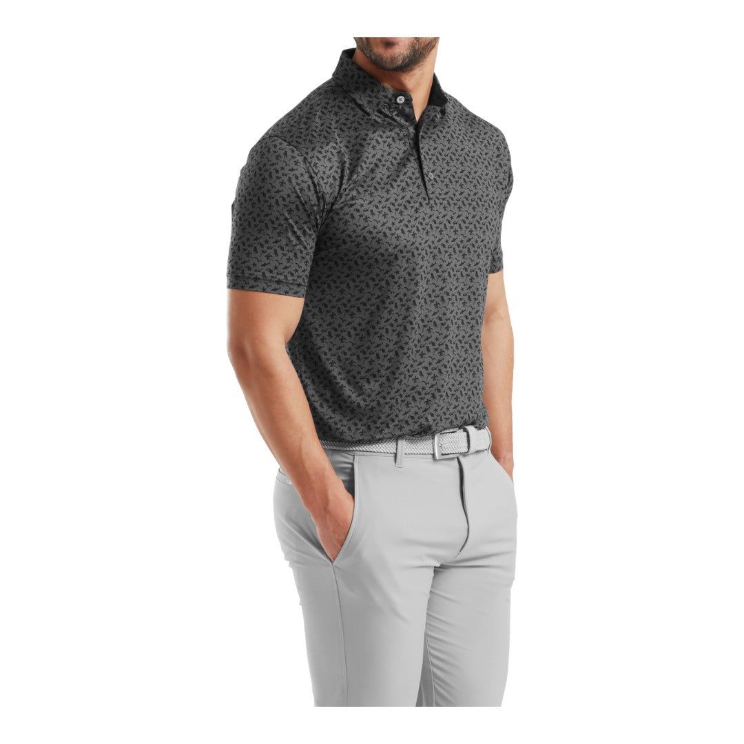 FootJoy Beach Print Lisle Golf Polo Shirt 82180