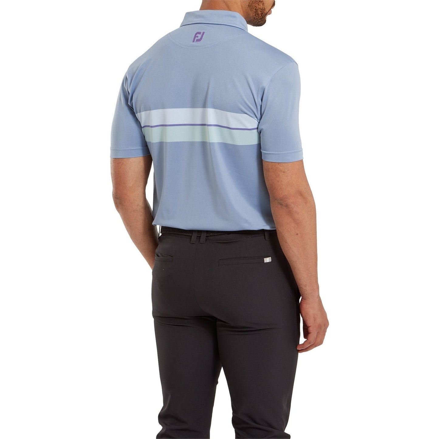 FootJoy Double Chest Band Pique Golf Polo Shirt 81573