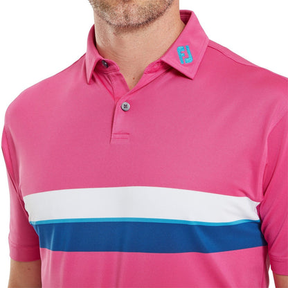 FootJoy Double Chest Band Pique Golf Polo Shirt 81571