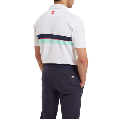 FootJoy Double Chest Band Pique Golf Polo Shirt 81572