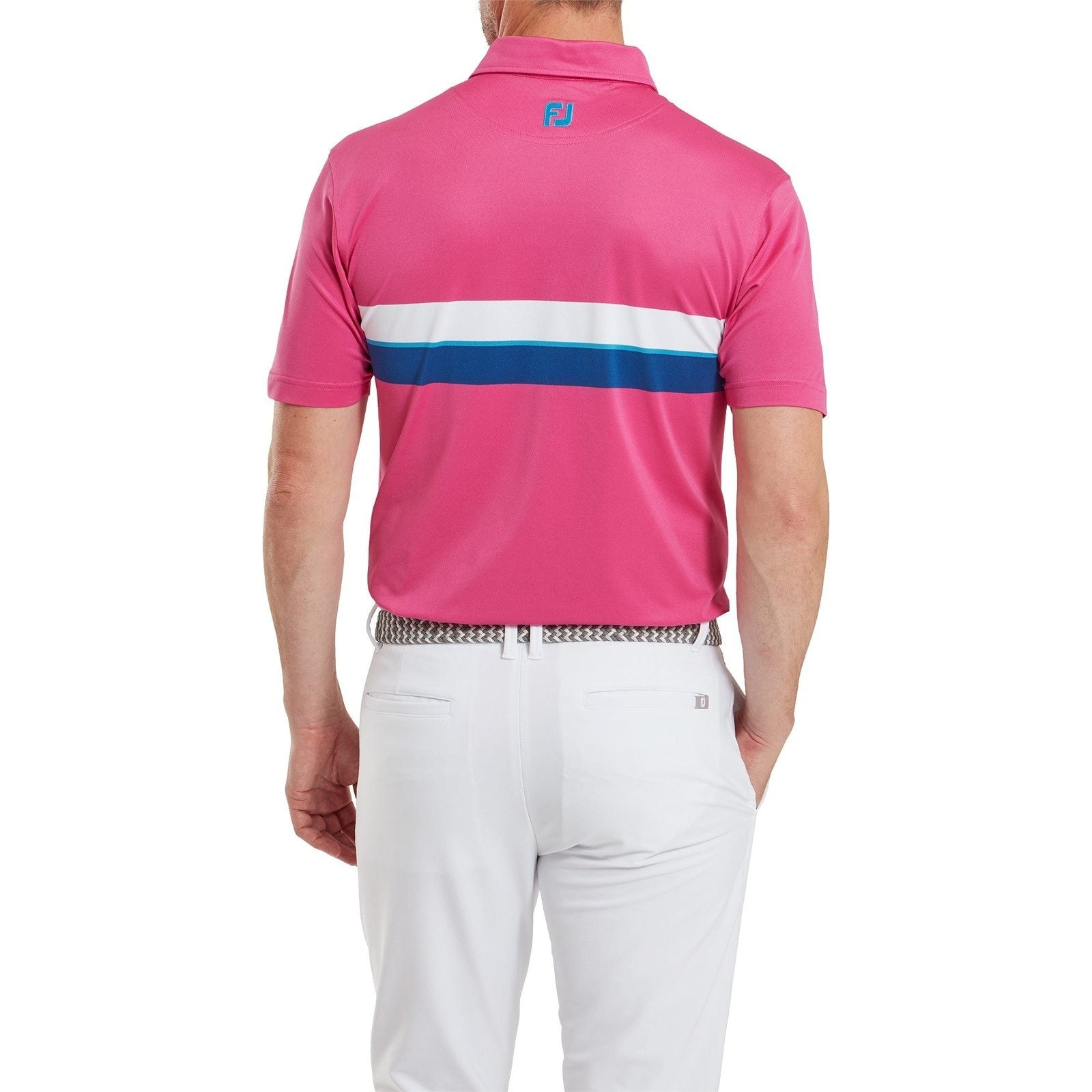 FootJoy Double Chest Band Pique Golf Polo Shirt 81571