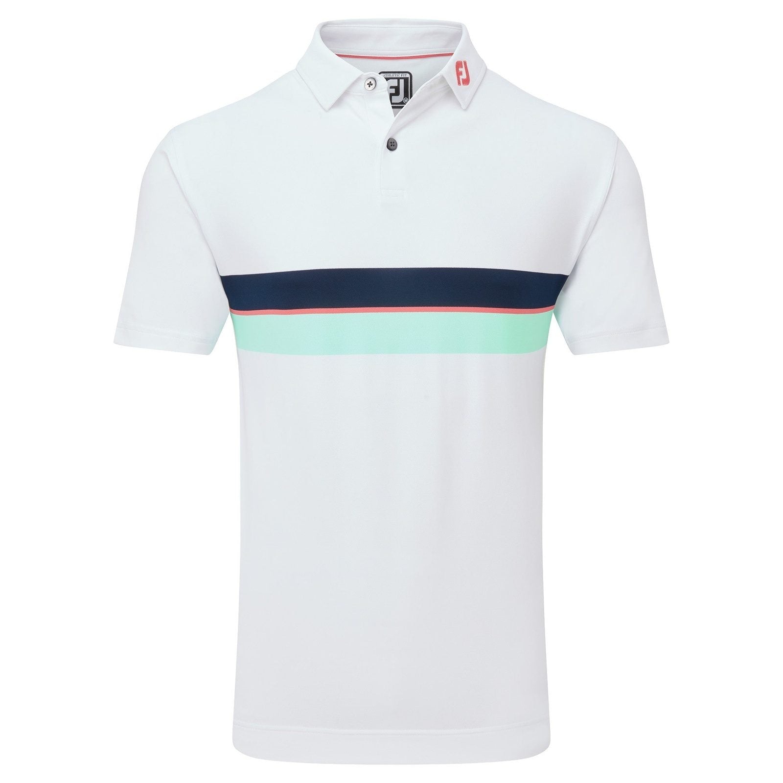 FootJoy Double Chest Band Pique Golf Polo Shirt 81572
