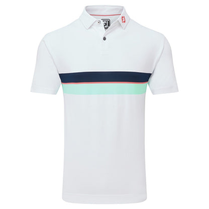 FootJoy Double Chest Band Pique Golf Polo Shirt 81572