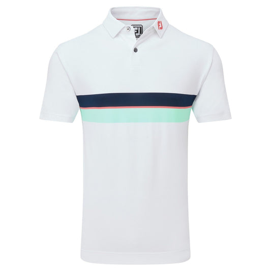 FootJoy Double Chest Band Pique Golf Polo Shirt 81572