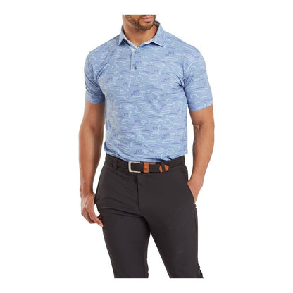 FootJoy Golf Course Doodle Pique Golf Polo Shirt 81583