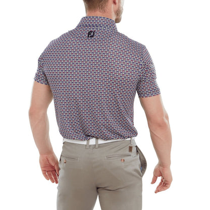 FootJoy Half Moon Geo Print Golf Polo Shirt 80012