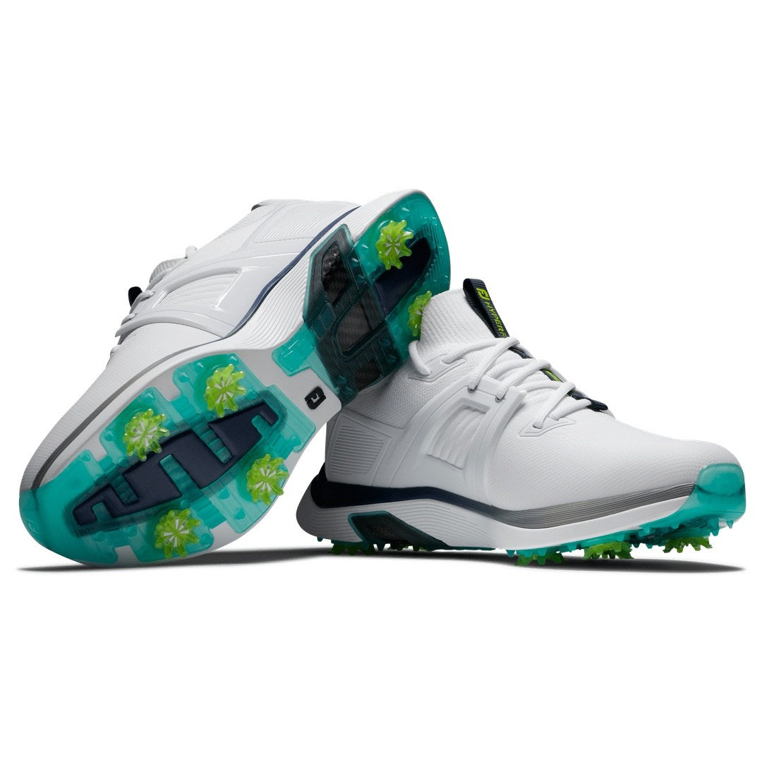 FootJoy HyperFlex Carbon Golf Shoes 55461 | White/Charcoal/Teal