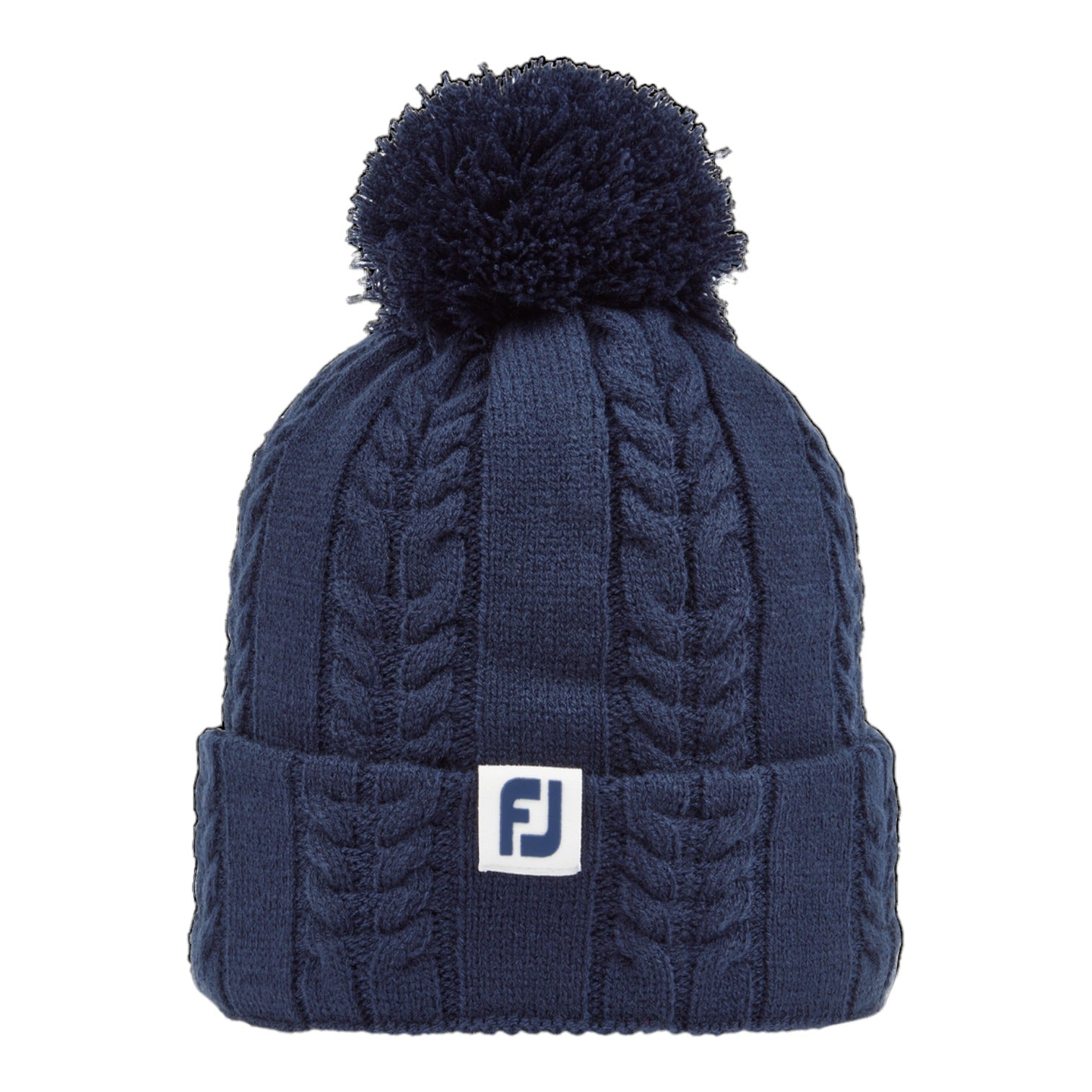 FootJoy Ladies Cable Knit Golf Bobble Hat FWH22WCB