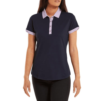 FootJoy Ladies Colour Block Golf Polo Shirt 80170
