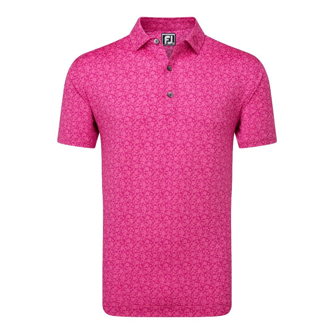 FootJoy Painted Floral Lisle Golf Polo Shirt 81616