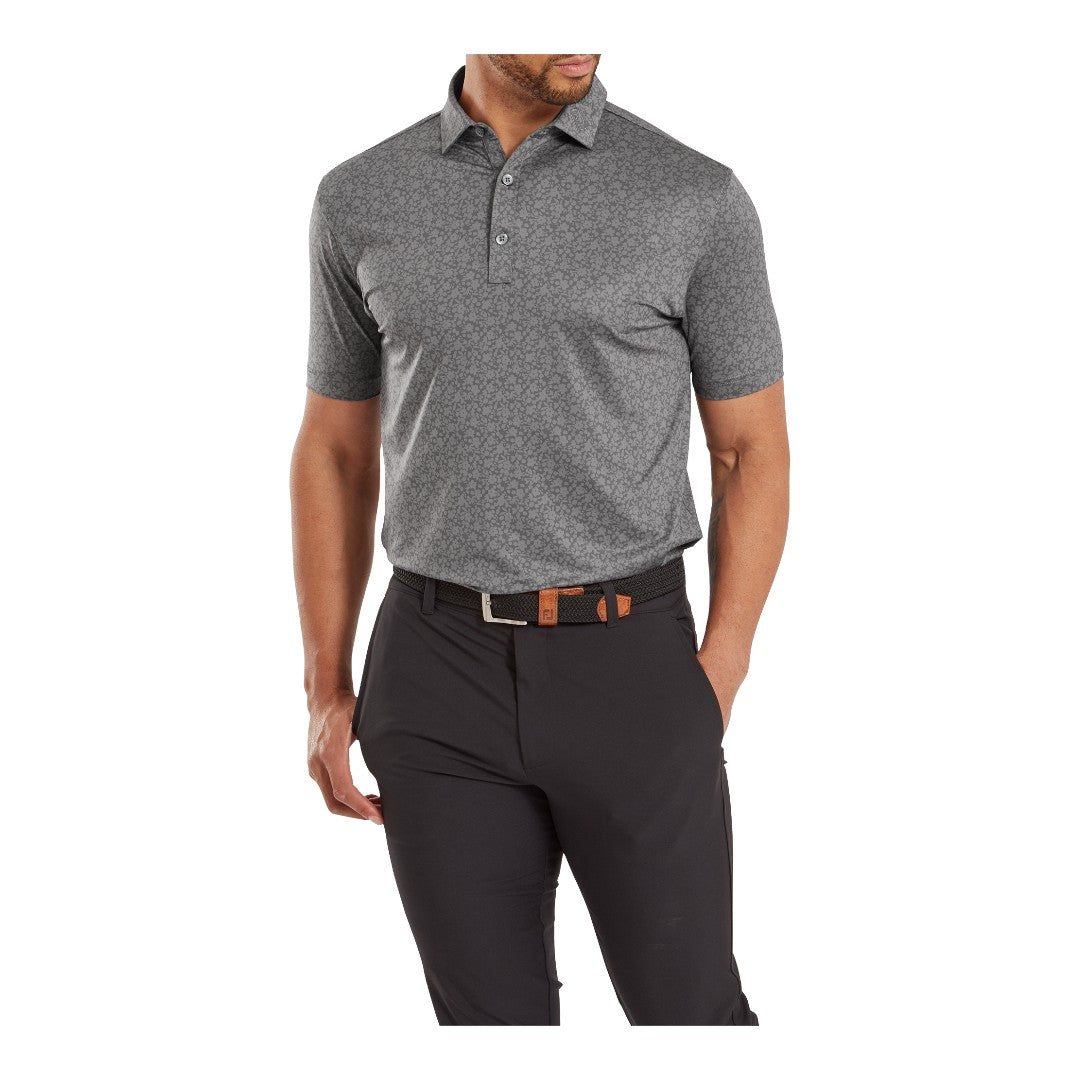 FootJoy Painted Floral Lisle Golf Polo Shirt 81622