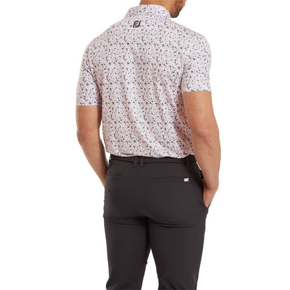 FootJoy Primrose Print Lisle Golf Polo Shirt 81570