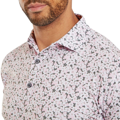 FootJoy Primrose Print Lisle Golf Polo Shirt 81570