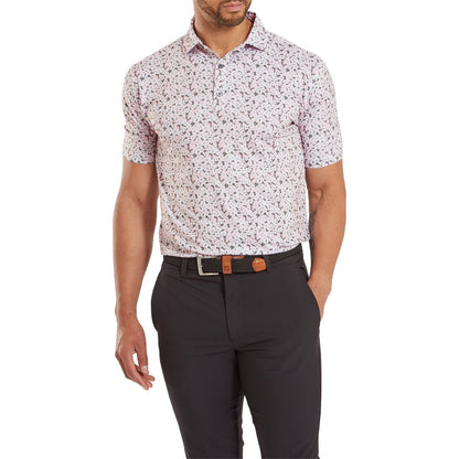 FootJoy Primrose Print Lisle Golf Polo Shirt 81570