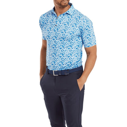 FootJoy Primrose Print Lisle Golf Polo Shirt 81567