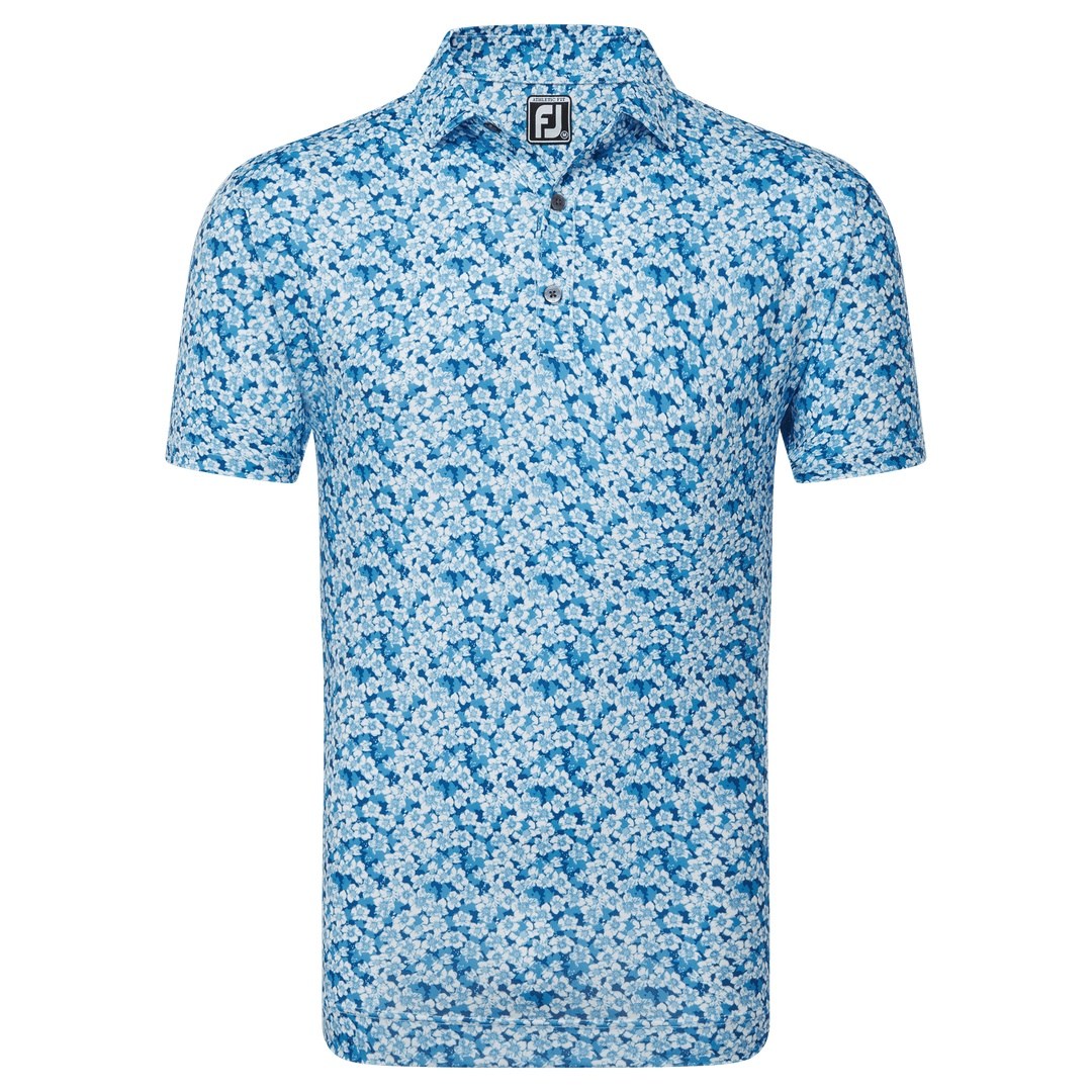 FootJoy Primrose Print Lisle Golf Polo Shirt 81567