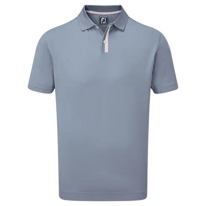 FootJoy Solid Stripe Placket Pique Golf Shirt